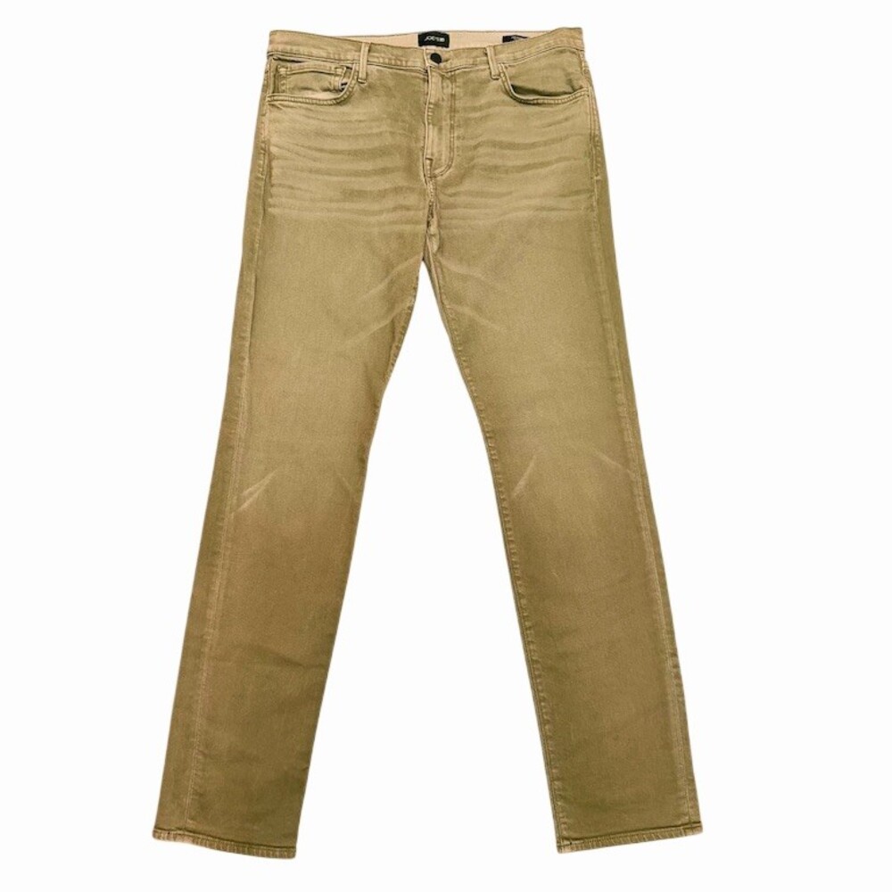 Joe’s Jeans The Asher Slim Fit Jeans 36x34 Khaki Beige Tan Stretch Denim